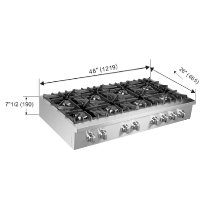 My Store Forno Cossato Alta Qualita 48" Gas Rangetop