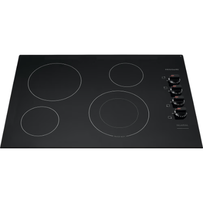 My Store Frigidaire 30-inch Radiant Electric Cooktop in Black with 4 Elements including Quick Boil