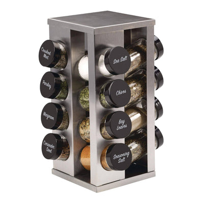 My Store Kamenstein Tower Spice Rack, Pre-Filled, 16-Jar