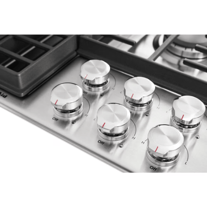 My Store KitchenAid 36-inch Downdraft Gas Cooktop with 5 Burners in Stainless Steel