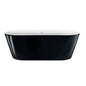 My Store LAYLA 60" Black freestanding bathtub