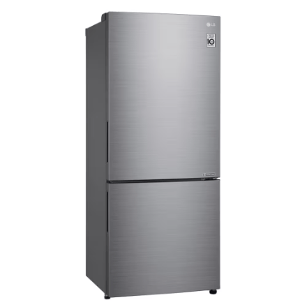 My Store LG Electronics 28-inch W 15 cu. ft. Counter Depth Bottom Freezer with Door Cooling+ in Platinum Silver, Counter Depth - ENERGY STAR®