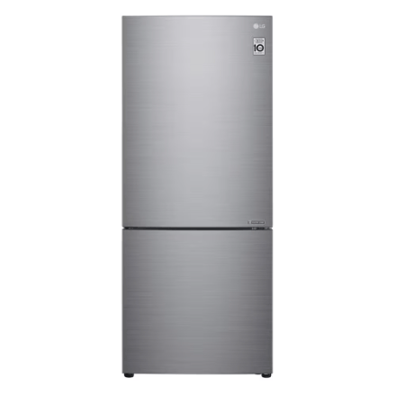 My Store LG Electronics 28-inch W 15 cu. ft. Counter Depth Bottom Freezer with Door Cooling+ in Platinum Silver, Counter Depth - ENERGY STAR®
