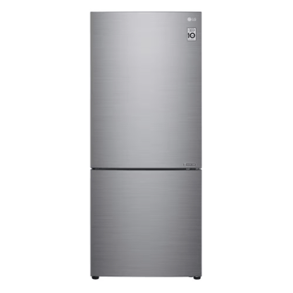 My Store LG Electronics 28-inch W 15 cu. ft. Counter Depth Bottom Freezer with Door Cooling+ in Platinum Silver, Counter Depth - ENERGY STAR®