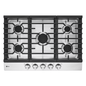 My Store LG Electronics 30-inch Gas Cast Iron Cooktop with 5 Burners including 20K BTU Burner in Stainless Steel