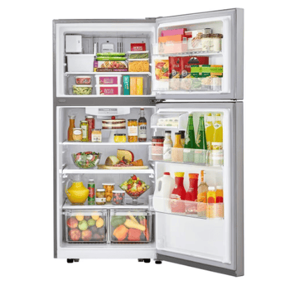 My Store LG Electronics 30-inch W 20 cu. ft. Top Freezer Refrigerator with Multi-Air Flow in Stainless Steel - ENERGY STAR®