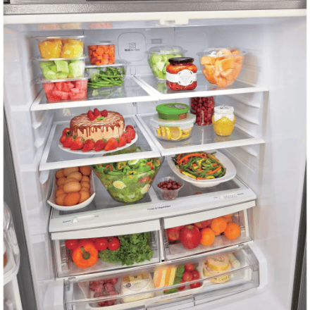 My Store LG Electronics 30-inch W 22 cu. ft. French Door Refrigerator in Smudge Resistant Stainless Steel - ENERGY STAR®