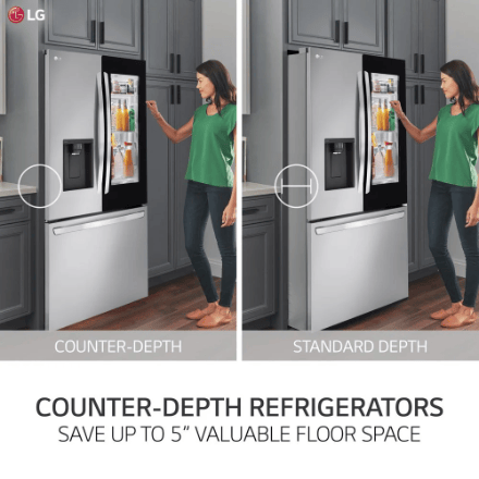 My Store LG Electronics 36-inch W 26 cu. ft. SMART InstaView Counter-Depth MAX French Door Refrigerator in Stainless Steel - ENERGY STAR®
