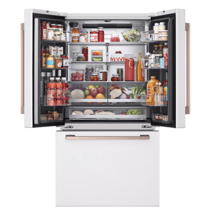 My Store LG STUDIO 36-inch W 27 cu. ft. Counter-Depth MAX French Door Refrigerator in White Essence