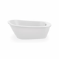My Store MAAX Sax 60 in. L x 32 in. W x 25 in. H 2-Piece Oval AcrylX Applied Acrylic Freestanding Bathtub, End Drain, in White with 14 inch Soaking Depth