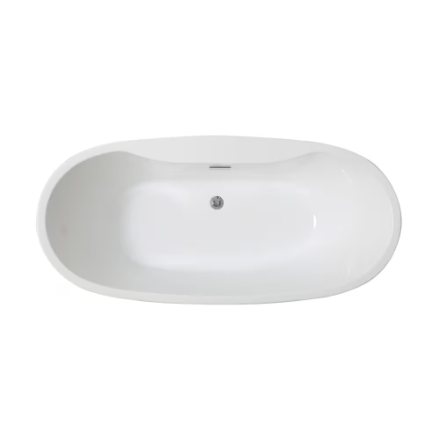 My Store Ove Decors Riley 60-inch Freestanding Tub in White