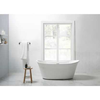My Store Ove Decors Riley 60-inch Freestanding Tub in White