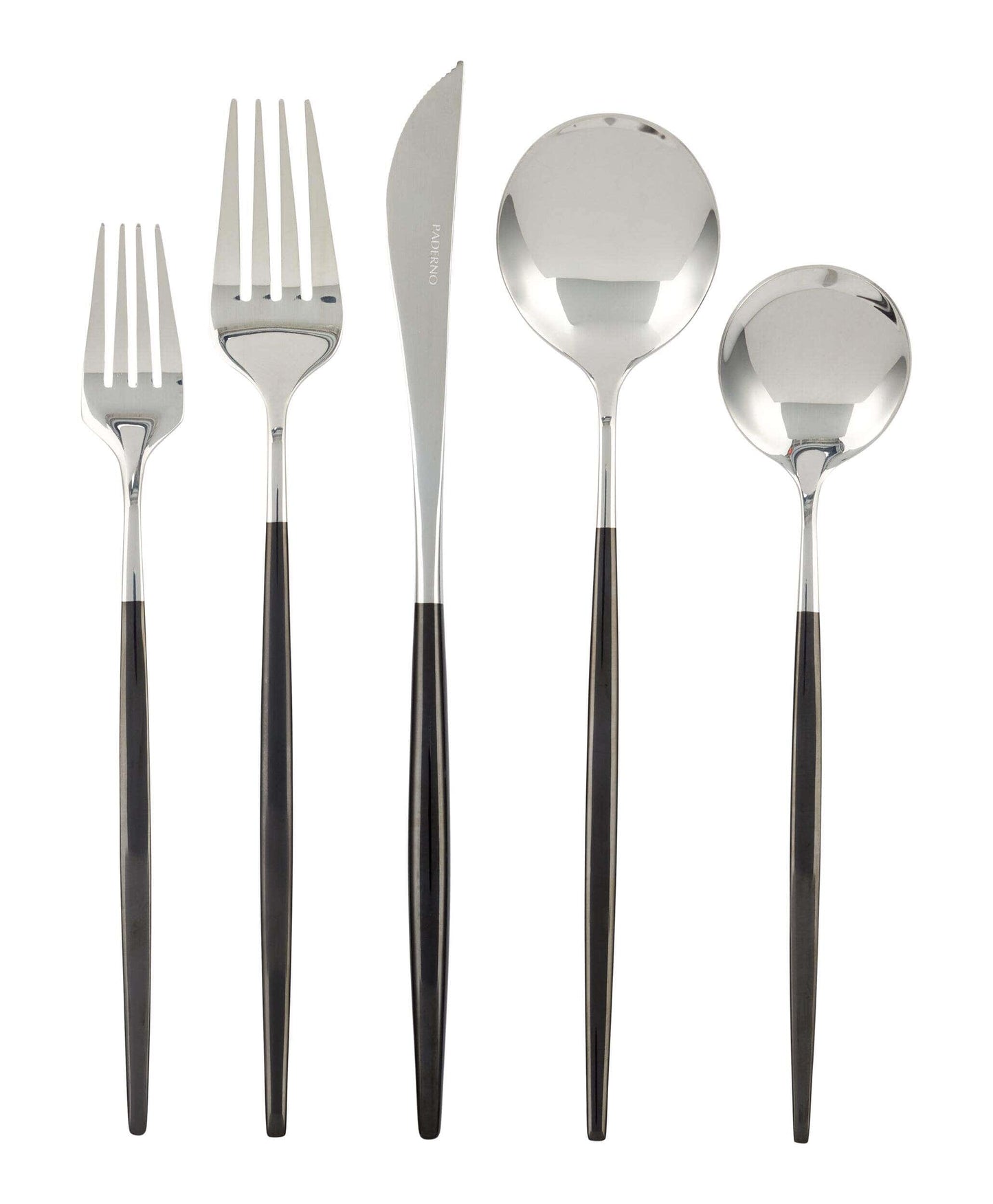 My Store PADERNO Eldon Two-Tone Stainless Steel Flatware Set, Serves 4, 20-pc