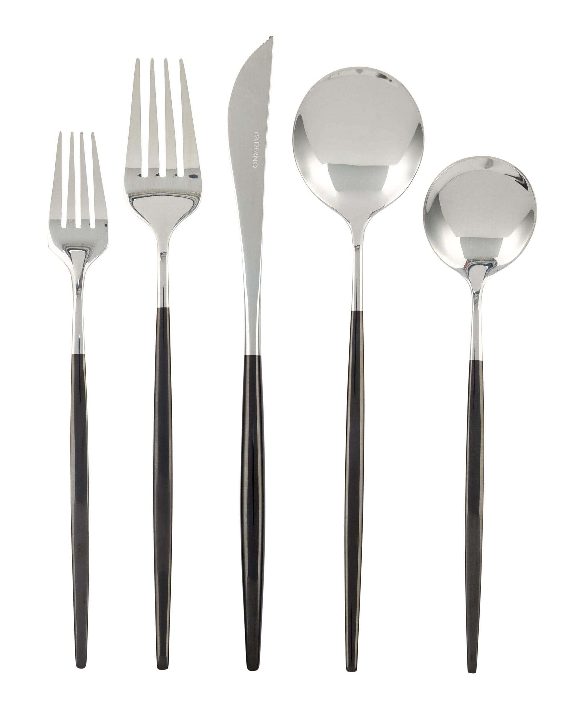 My Store PADERNO Eldon Two-Tone Stainless Steel Flatware Set, Serves 4, 20-pc