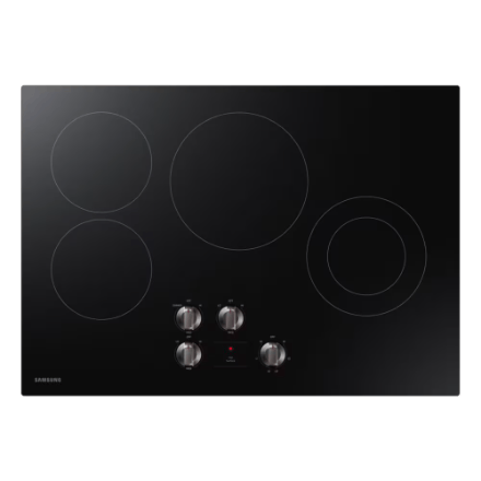 My Store Samsung 30-inch Radiant Electric Cooktop in Black with 4 Elements