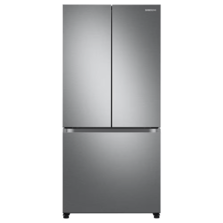 My Store Samsung 33-inch W 18 cu. ft. Smart 3-Door French Door Refrigerator in Stainless Steel, Counter Depth - ENERGY STAR®