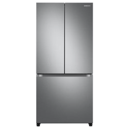 My Store Samsung 33-inch W 18 cu. ft. Smart 3-Door French Door Refrigerator in Stainless Steel, Counter Depth - ENERGY STAR®