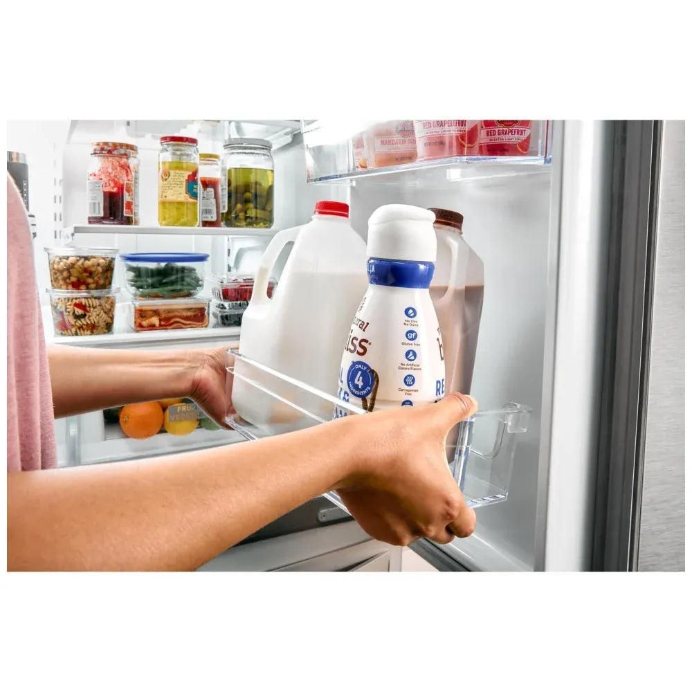 My Store Whirlpool 36-inch W 20 cu.ft. French Door Refrigerator in Fingerprint Resistant Stainless Steel, Full Depth