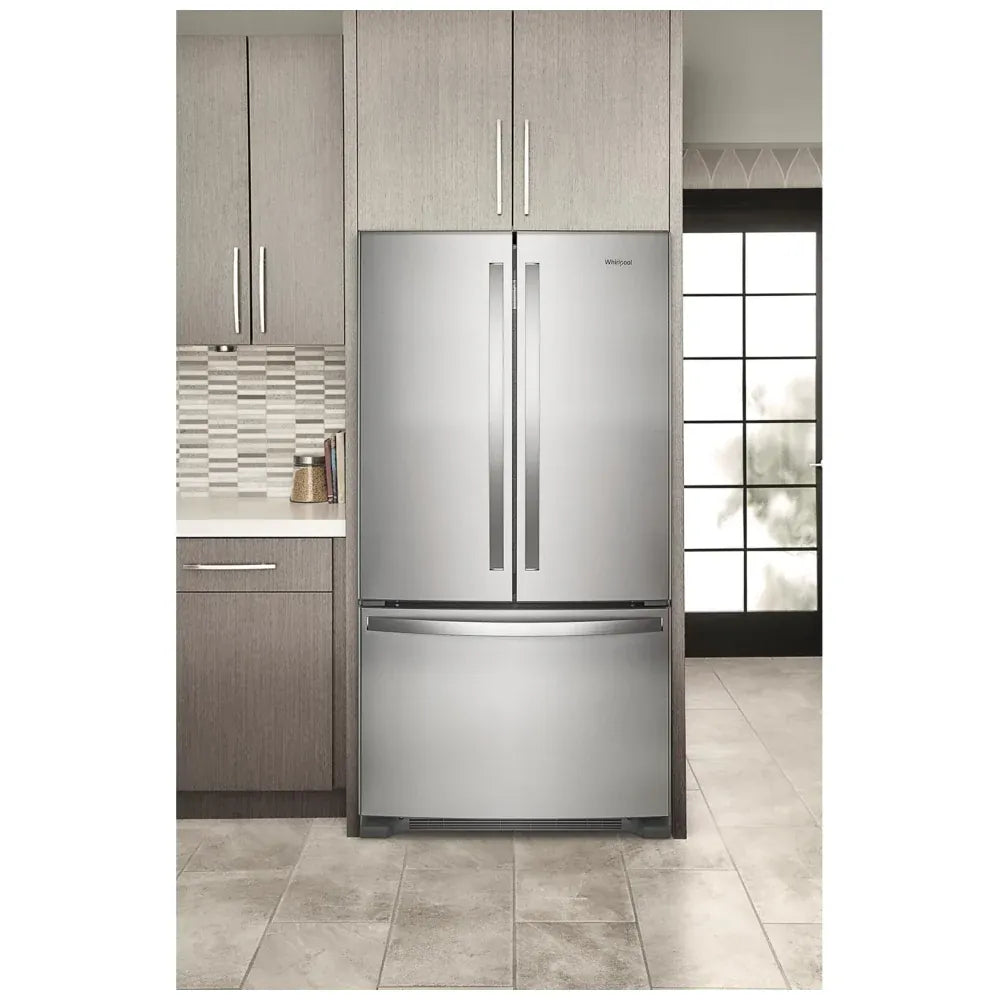 My Store Whirlpool 36-inch W 20 cu.ft. French Door Refrigerator in Fingerprint Resistant Stainless Steel, Full Depth