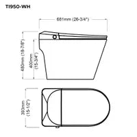 My Store White Smart Deluxe Toilet ADA