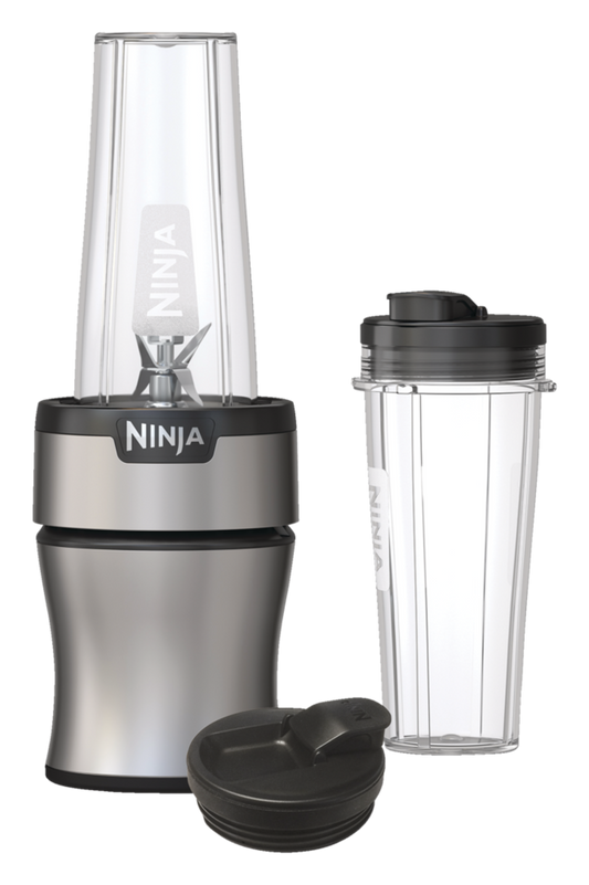 Ninja® Nutri Personal Blender with 2 Travel Jars, Silver, 591mL