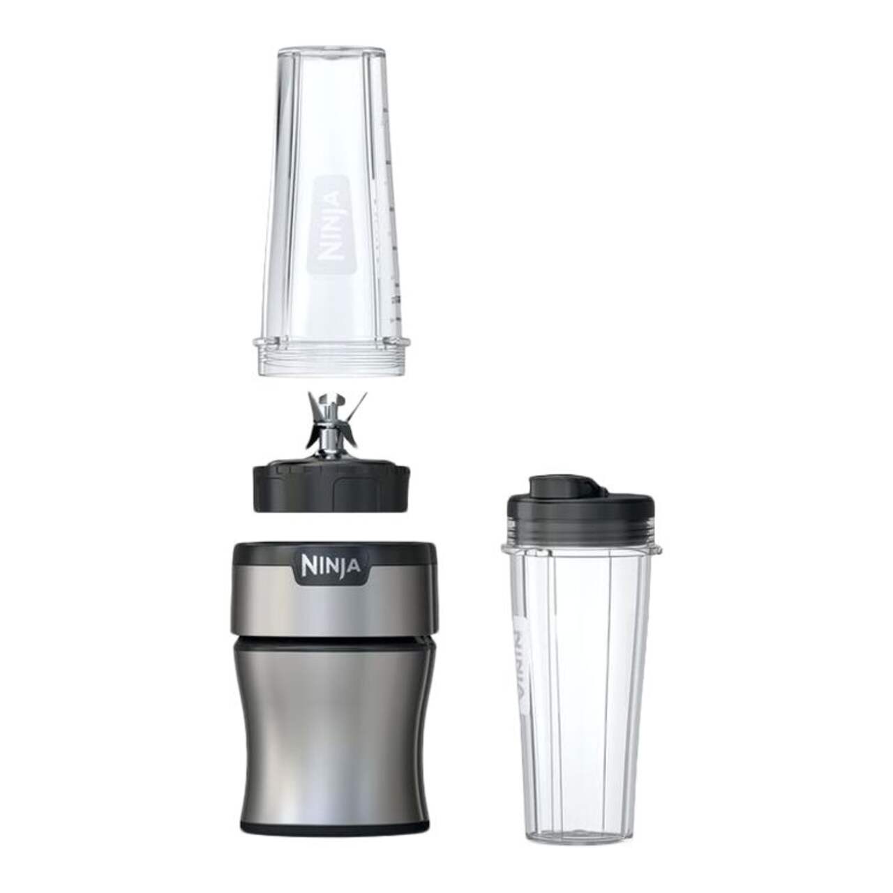 Ninja® Nutri Personal Blender with 2 Travel Jars, Silver, 591mL