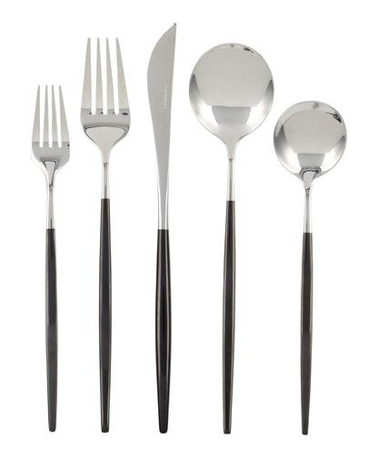 PADERNO Eldon Two-Tone Stainless Steel Flatware Set, Serves 4, 20-pc