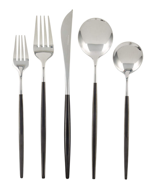 PADERNO Eldon Two-Tone Stainless Steel Flatware Set, Serves 4, 20-pc