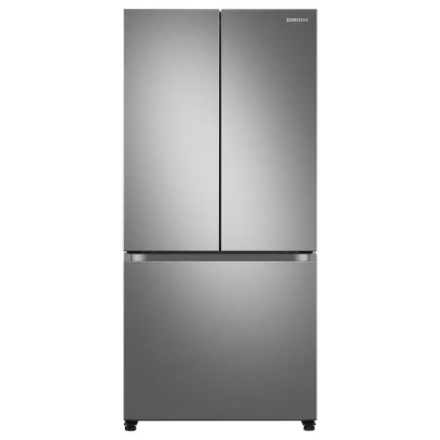 Samsung 33-inch W 18 cu. ft. Smart 3-Door French Door Refrigerator in Stainless Steel, Counter Depth - ENERGY STAR®