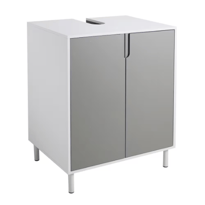 The Home Delight A&E Bath and Shower Bella 24-inch Vanity in Grey with White Rectangle Basin