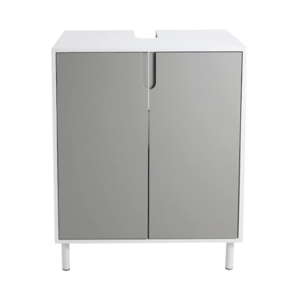 The Home Delight A&E Bath and Shower Bella 24-inch Vanity in Grey with White Rectangle Basin