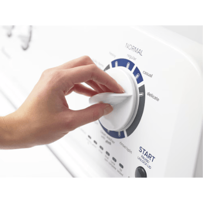 The Home Delight Amana 3.5 cu. ft. Top-Load Washer with Dual Action Agitator in White