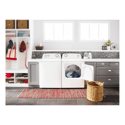 The Home Delight Amana 3.5 cu. ft. Top-Load Washer with Dual Action Agitator in White