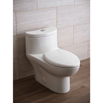 The Home Delight American Standard Tofino 4.1/6.0 LPF Dual Flush Standard Height Concealed One-Piece Toilet in White