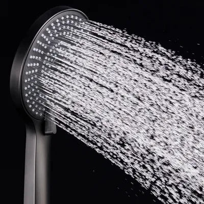 The Home Delight Black shower rail with hand shower