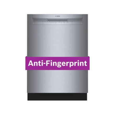 The Home Delight Bosch 100 Series 24-Inch Smart Built-In Dishwasher with Home Connect, Anti Fingerprint