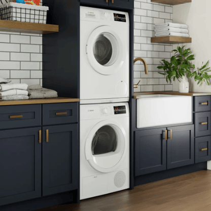 The Home Delight Bosch 300 Series 24-Inch 2.2 cu.ft. High-Efficiency Front Load Washer - Plugs Into Adapter
