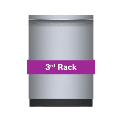 The Home Delight Bosch 300 Series 24-Inch Smart Built-In Dishwasher with Home Connect, Third Rack