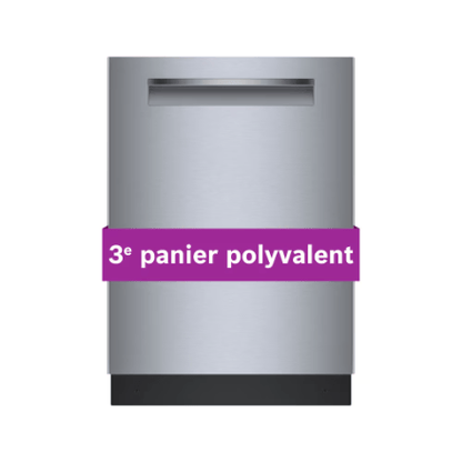 The Home Delight Bosch 500 Series 24-Inch Smart Built-In Dishwasher with Home Connect, Third Rack, AutoAir, SS 44 dBA - ENERGY STAR