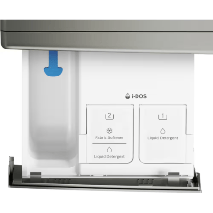 The Home Delight Bosch 800 Series 2.4 cu.ft. Front Load Smart Washer, Silver - ENERGY STAR
