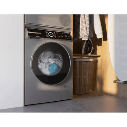 The Home Delight Bosch 800 Series 2.4 cu.ft. Front Load Smart Washer, Silver - ENERGY STAR