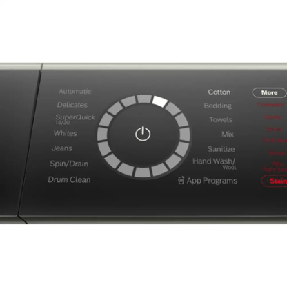The Home Delight Bosch 800 Series 2.4 cu.ft. Front Load Smart Washer, Silver - ENERGY STAR