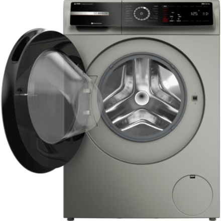 The Home Delight Bosch 800 Series 2.4 cu.ft. Front Load Smart Washer, Silver - ENERGY STAR