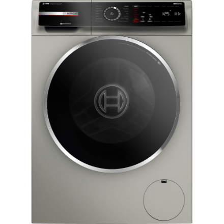The Home Delight Bosch 800 Series 2.4 cu.ft. Front Load Smart Washer, Silver - ENERGY STAR