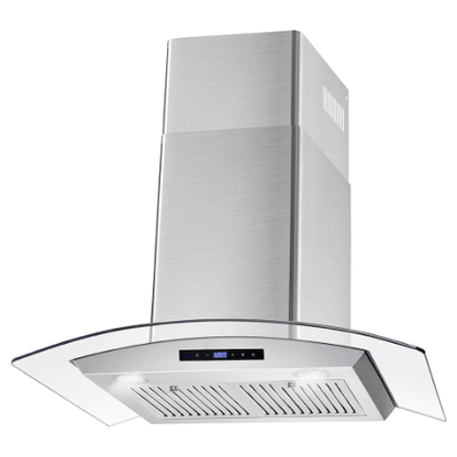 The Home Delight Cosmo 30 in. Ducted Wall Mount Range Hood in Stainless Steel with Touch Controls