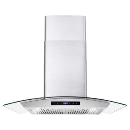 The Home Delight Cosmo 30 in. Ducted Wall Mount Range Hood in Stainless Steel with Touch Controls