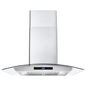 The Home Delight Cosmo 30 in. Ducted Wall Mount Range Hood in Stainless Steel with Touch Controls