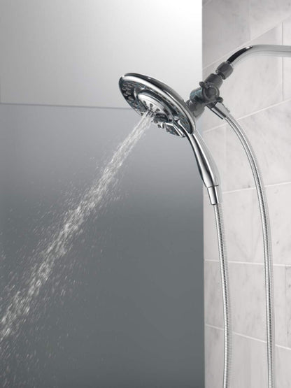 The Home Delight Delta In2ition® 2-in-1 4-Setting Handheld Shower Head, Chrome