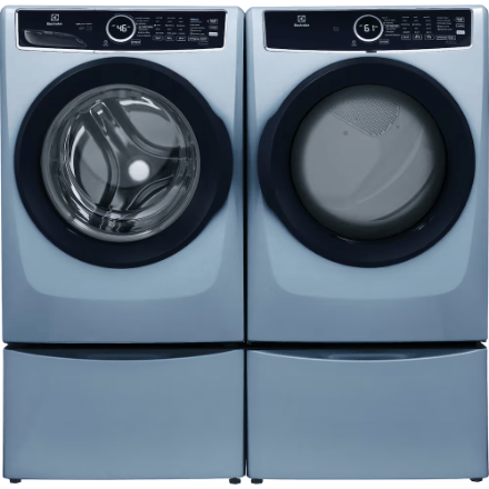 The Home Delight Electrolux 5.2 Cu.Ft. Front Load Washer with LuxCare Wash System in Glacier Blue