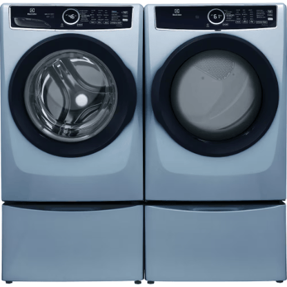 The Home Delight Electrolux 5.2 Cu.Ft. Front Load Washer with LuxCare Wash System in Glacier Blue